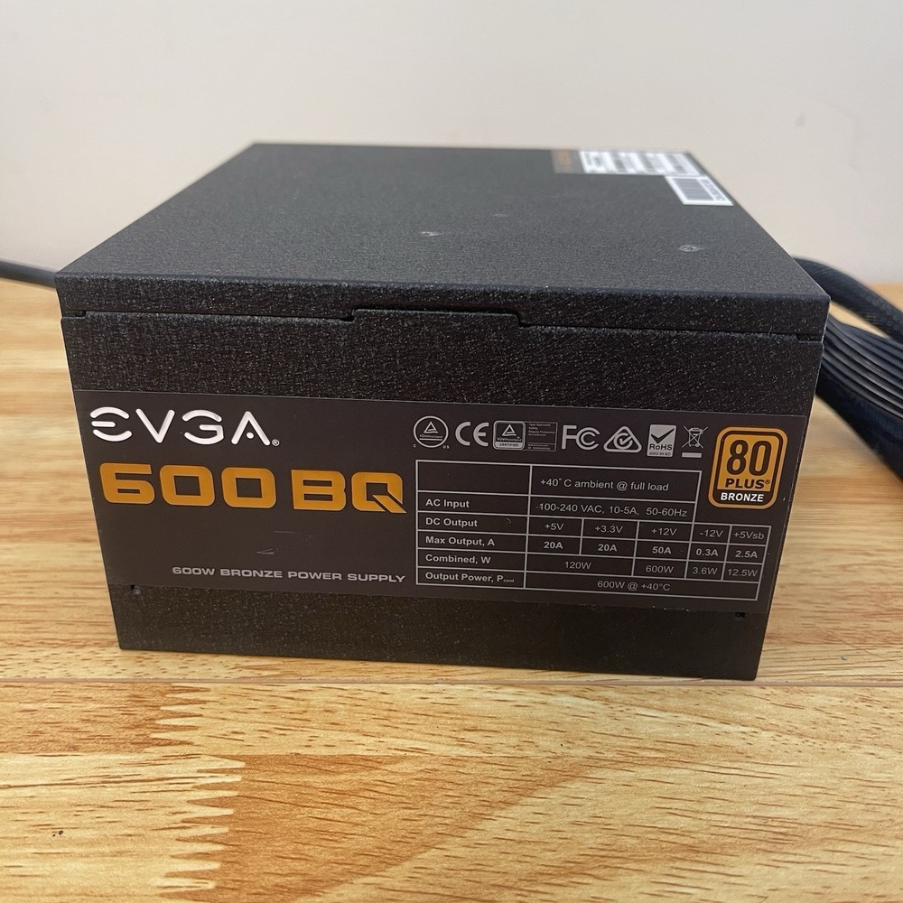 EVGA 600 BQ 600W Semi-Modular Power Supply 80+ Bronze 110-BQ-0600
